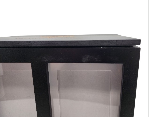 Pet Memorial Urn Wooden Keepsake Box Shadow Box Paw Print Photo Album Set