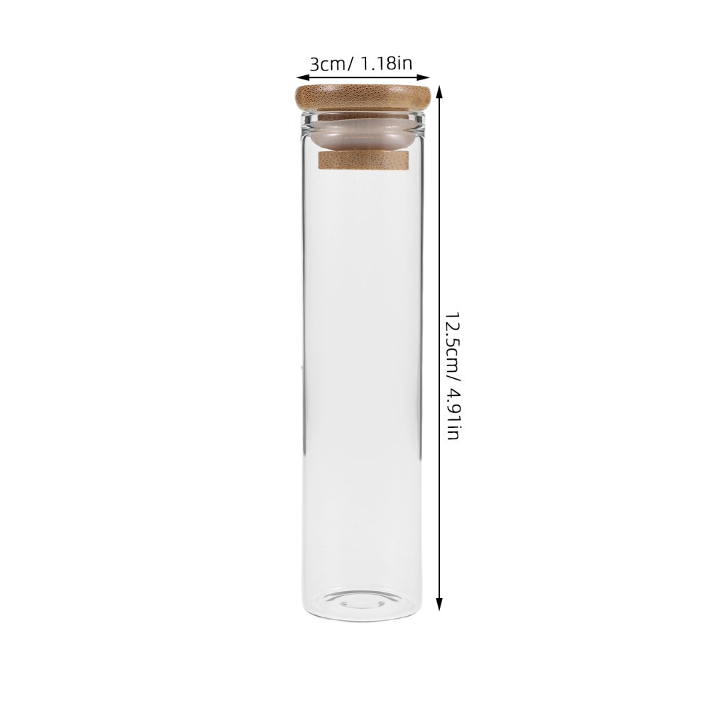 4 Pcs Pet Memorial Bottle Keepsake Memory Jar Glass Vial for Fur