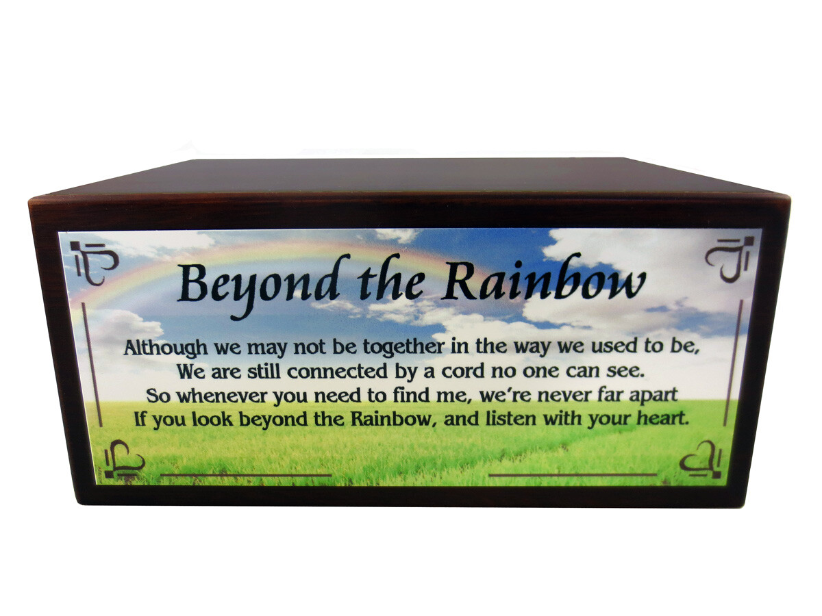 Conversation Concepts Gray CairnTerrier with The Rainbow Poem Urn