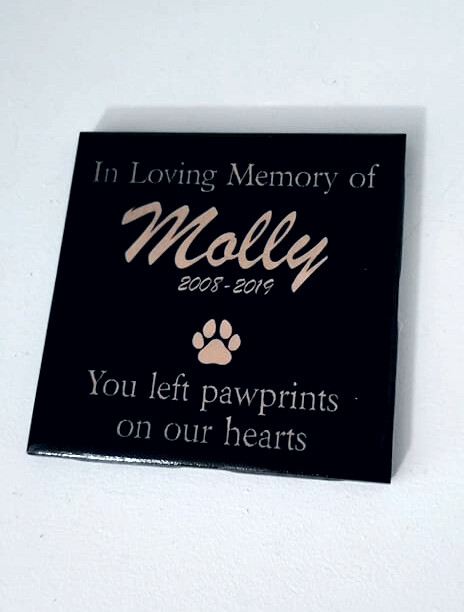 Personalized Pet Memorial Stone Custom Engraved | Loss Of Pet