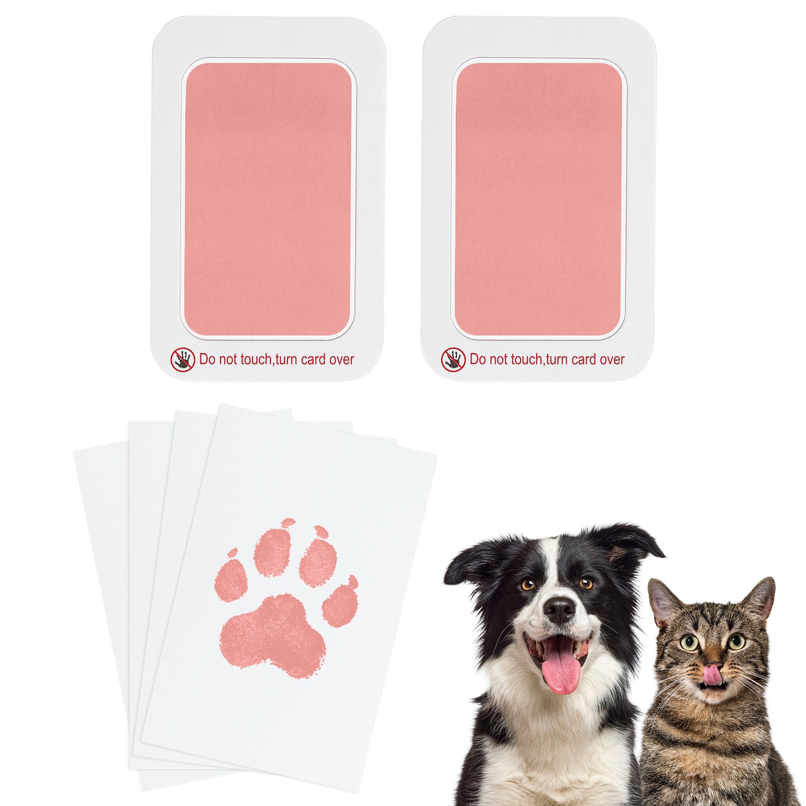 Pet Paw Print Kit 5.7″X4.1″ Paw Print Impression Pink 2 Set