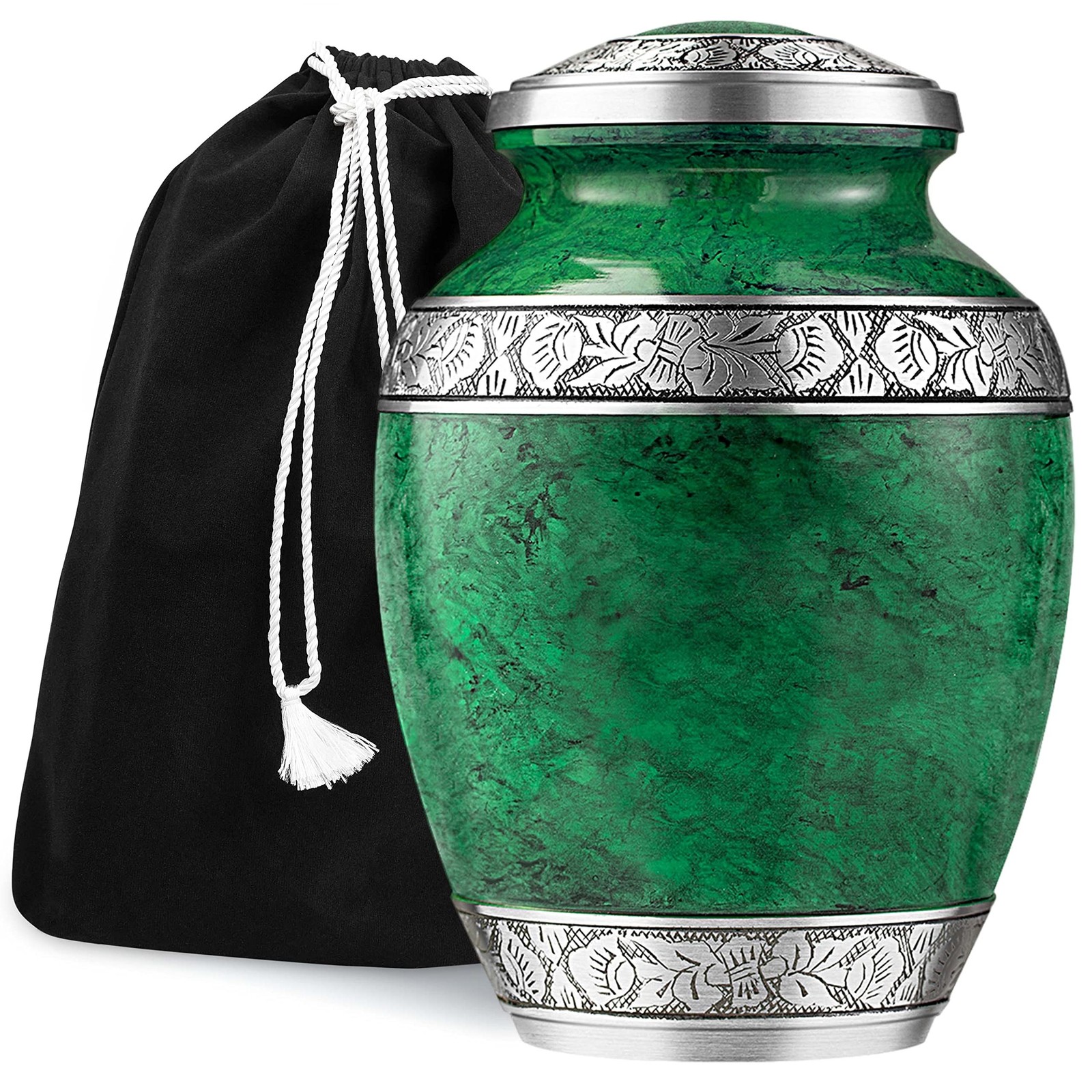 GSM Brands Cremation Urn Holds Adult Human Ashes – Large Handcrafted Funeral …