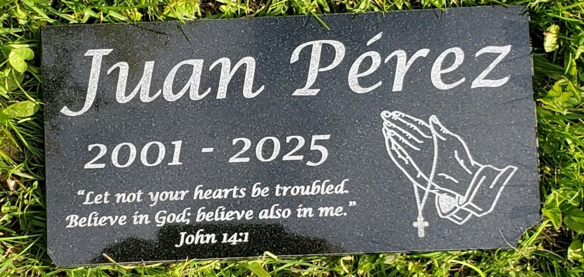Loved One Memorial Grave Marker Headstone Garden Granite Stone Burial Plaque t10
