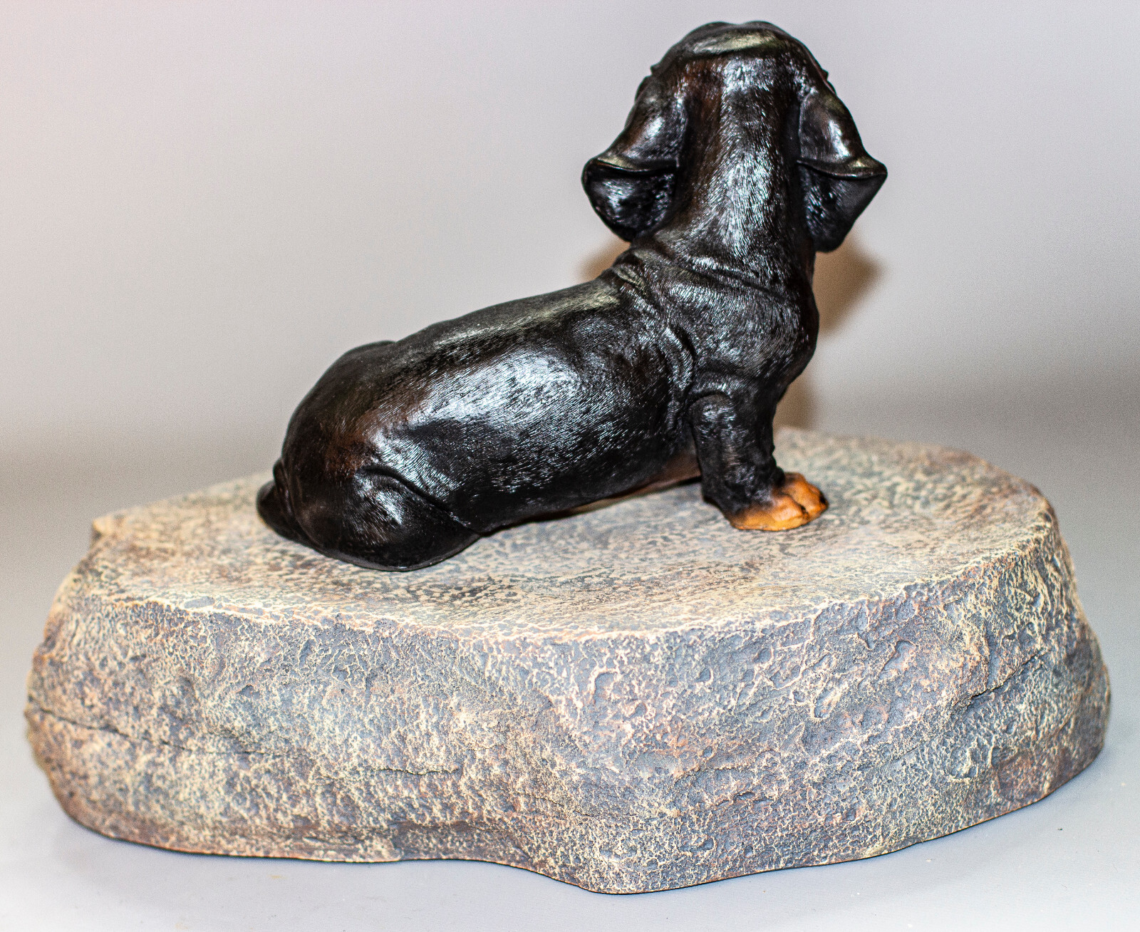 Dachshund Urn Pet Ashes Memorial Tombstone Cremation Dog Sculpture Grave Marker