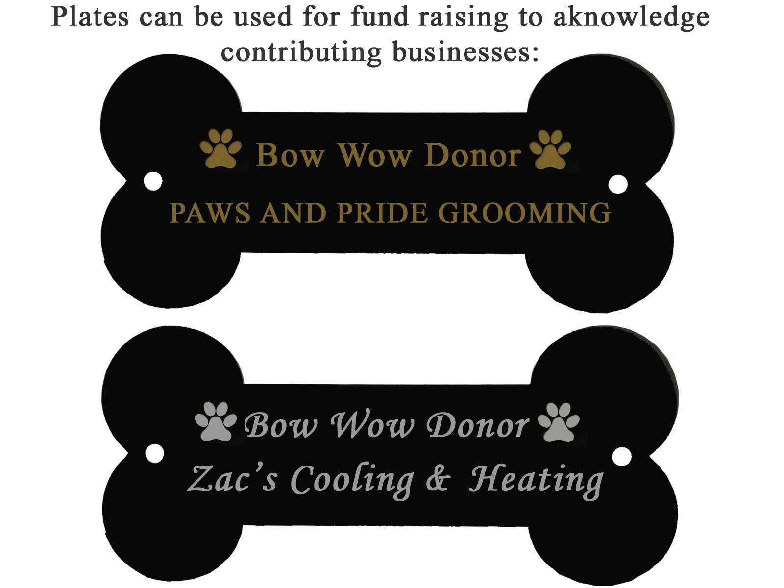 Large Engraved Dog Bone Pet Memorial Plate – Great for Fund Raisers Dog Parks
