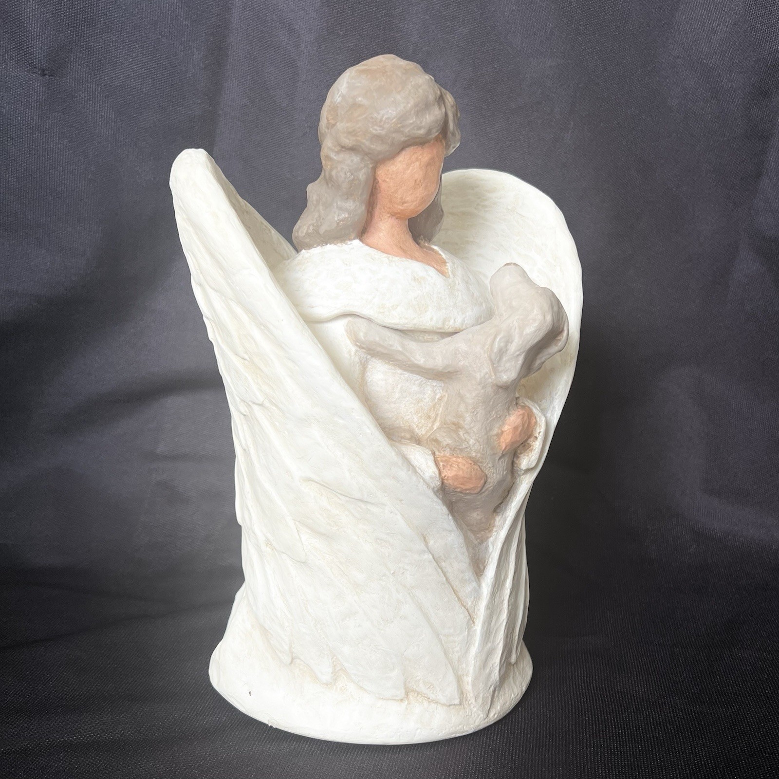 Angel Dog Urn For Cremation Ashes Statue Pet Memorial Figurine Handmade NEW