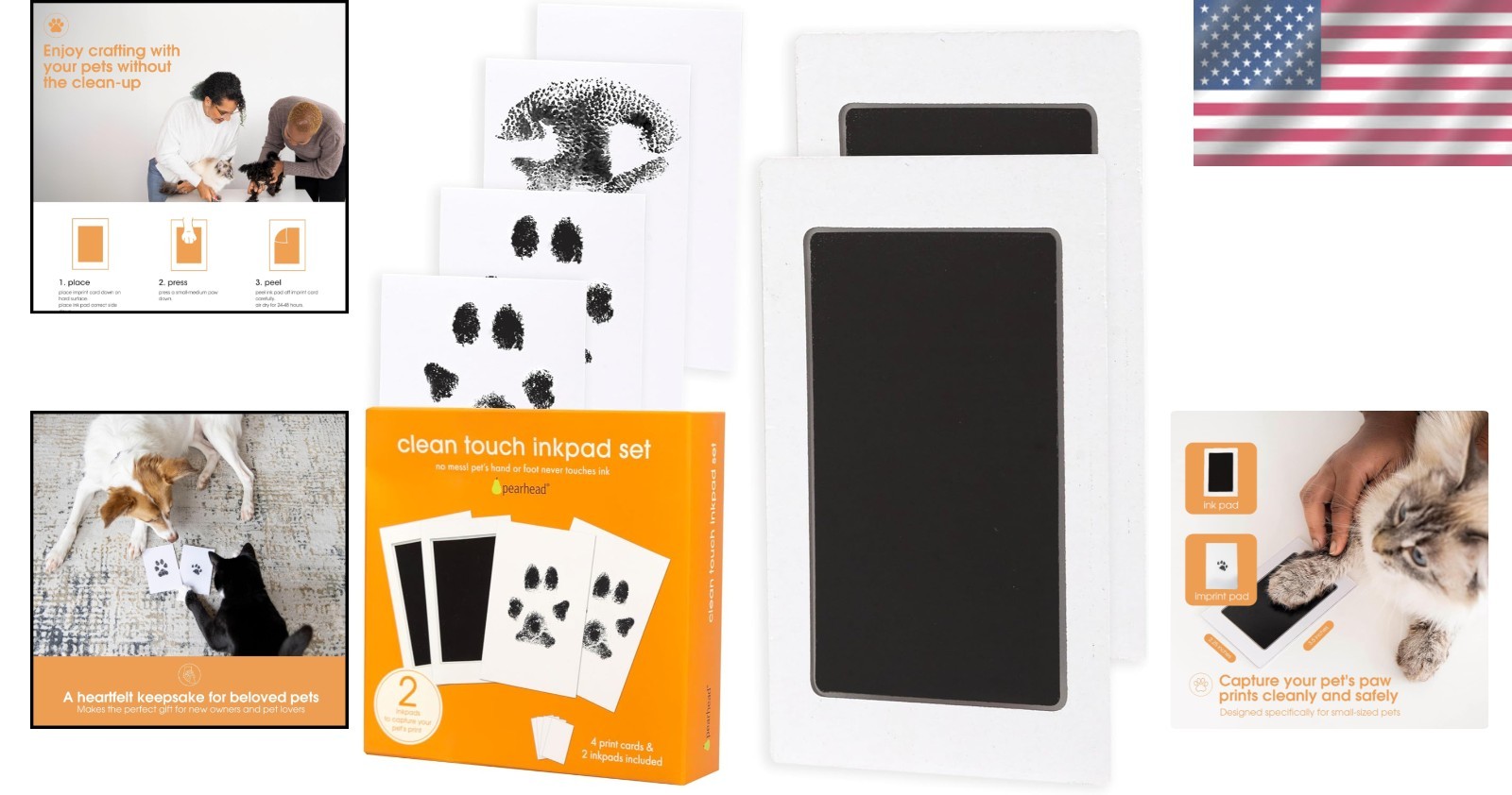 Mess-Free Pet Paw Print Keepsake Kit