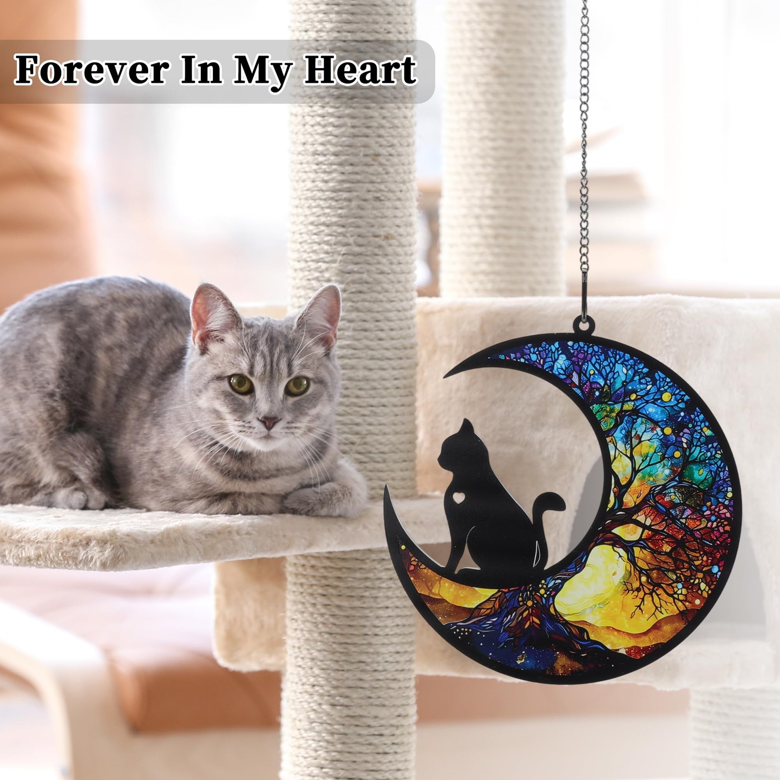 Cat Memorial Gifts, Sympathy Gift for Loss of Cats, Colorful