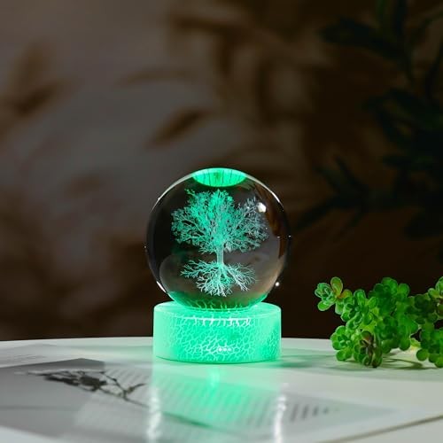 3D Tree of Life Gifts for Women – Crystals Ball Tree of Life 80mm-tree of life