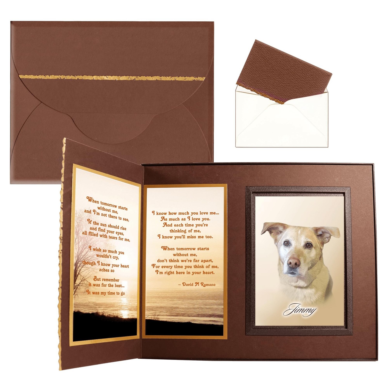 When Tomorrow Starts Without Me Pet Memorial Gifts for Dogs, Handcrafted Pict…