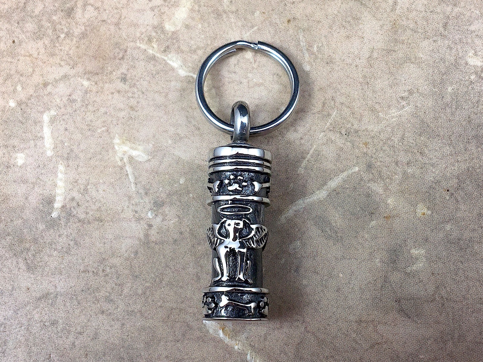 Dog Cremation Necklace Chain Jewelry Pendant Urn for Ash Small Vial Puppy Angel