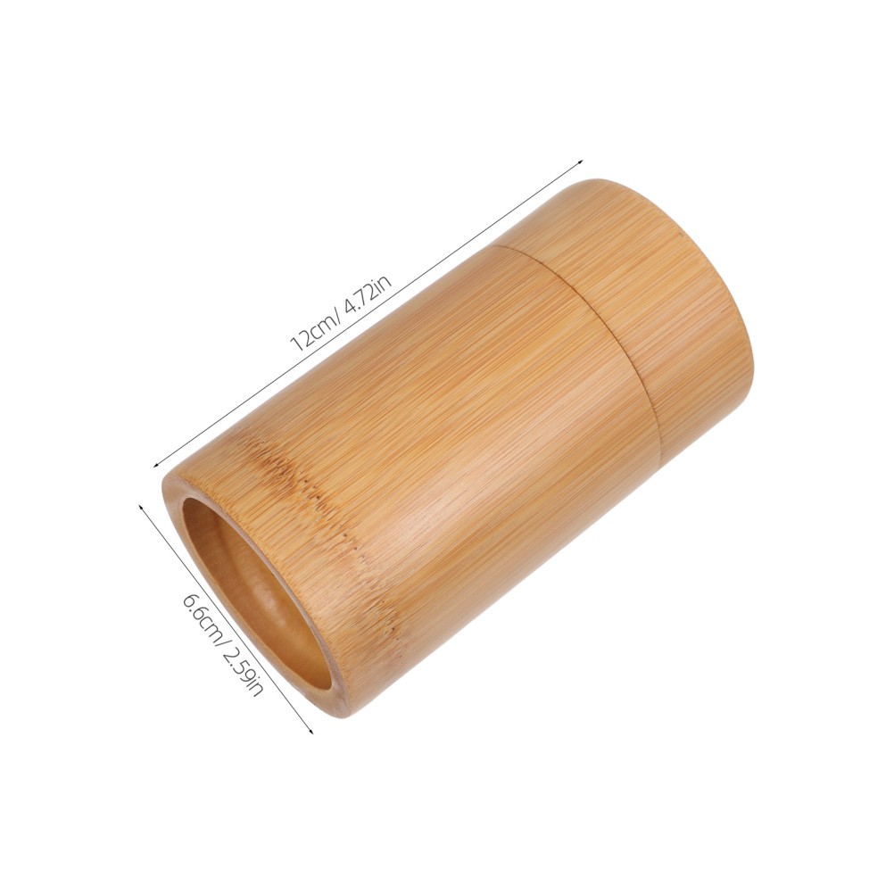 One Reusable Bamboo Dog Ashes Holder Brown Pet Cremation Urn