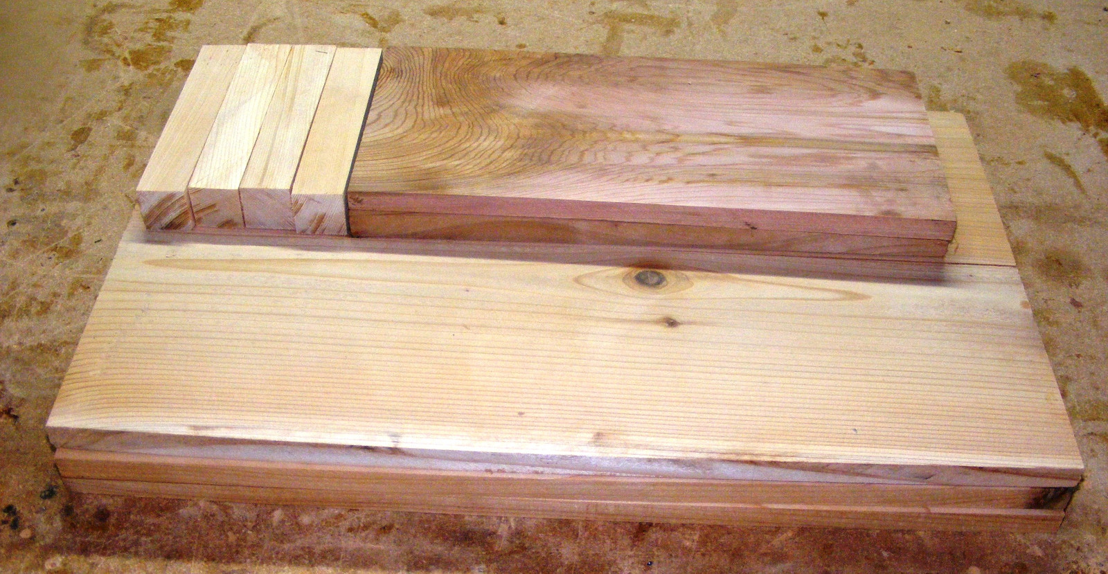 Pet Coffin Casket for Dogs or Cats 23 x 15 x 6 All Cedar U-Build-It Assembly Kit