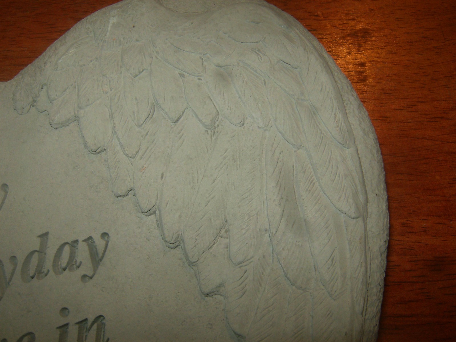 Concrete Stone Memorial Heart Remembrance of Loved Person or Pet Hand Poured