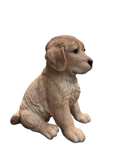 Hi-Line Gift Ltd. 10″ Golden Retreiver Puppy Statue