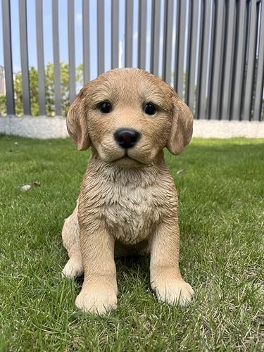 Hi-Line Gift Ltd. 10″ Golden Retreiver Puppy Statue