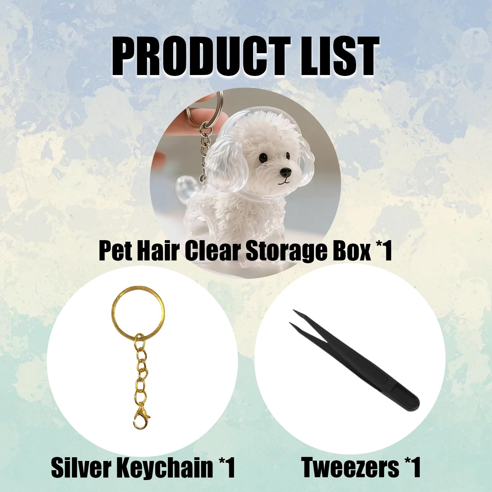 EatnMgan Dog Hair Collector Keychain Charm Memorial Storage Box,Memorial Gift…