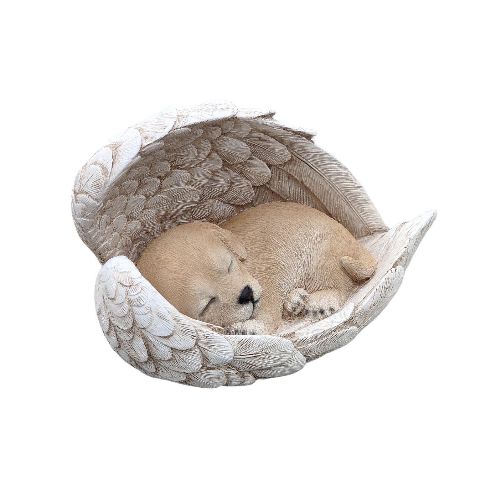 Angel Dog Garden Statue Puppy Sleeping Pet Memorial Bereavement Gift