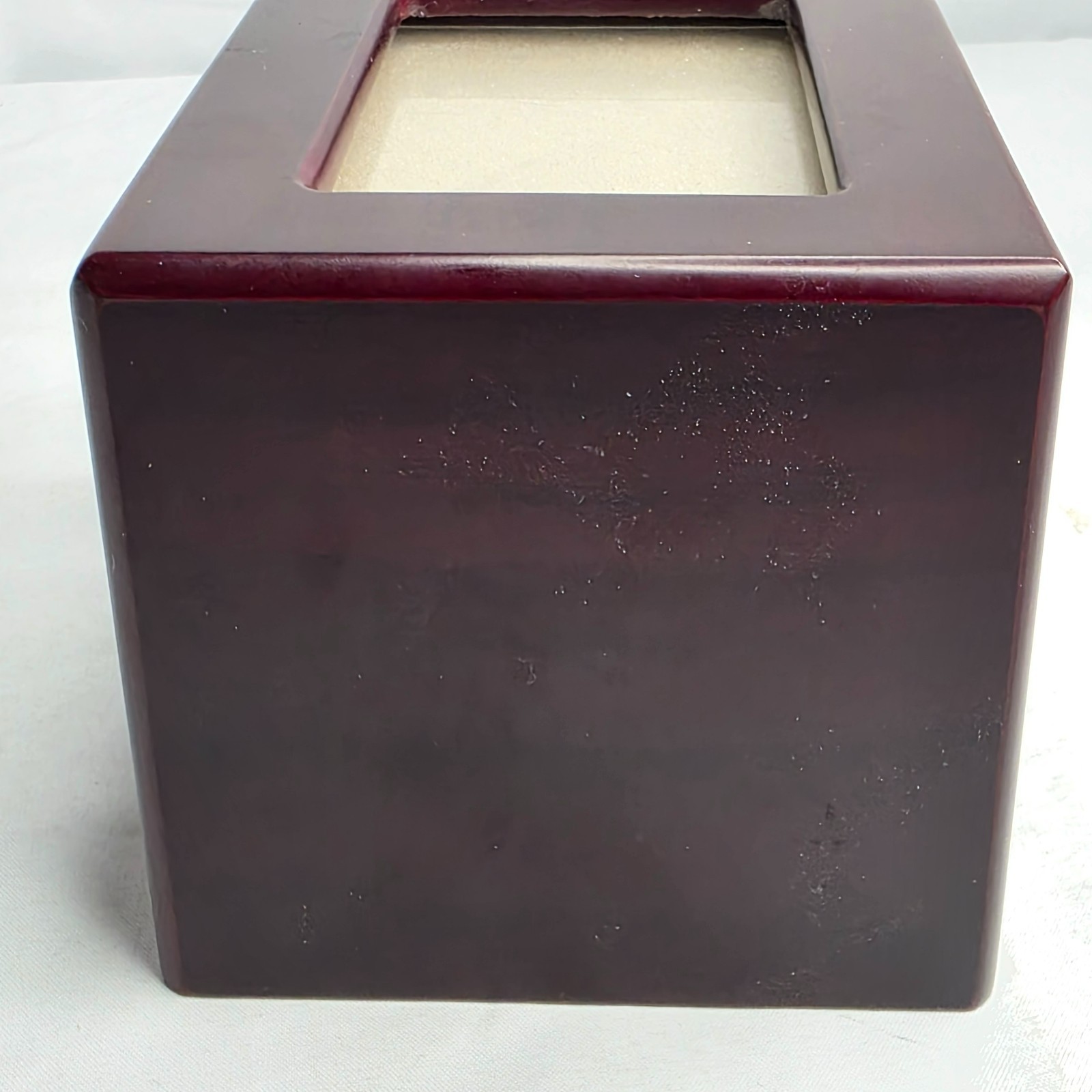 Cherry Wood Photo Box Urn Human Keepsake Pet Cremation Memorial Loss Remembrance