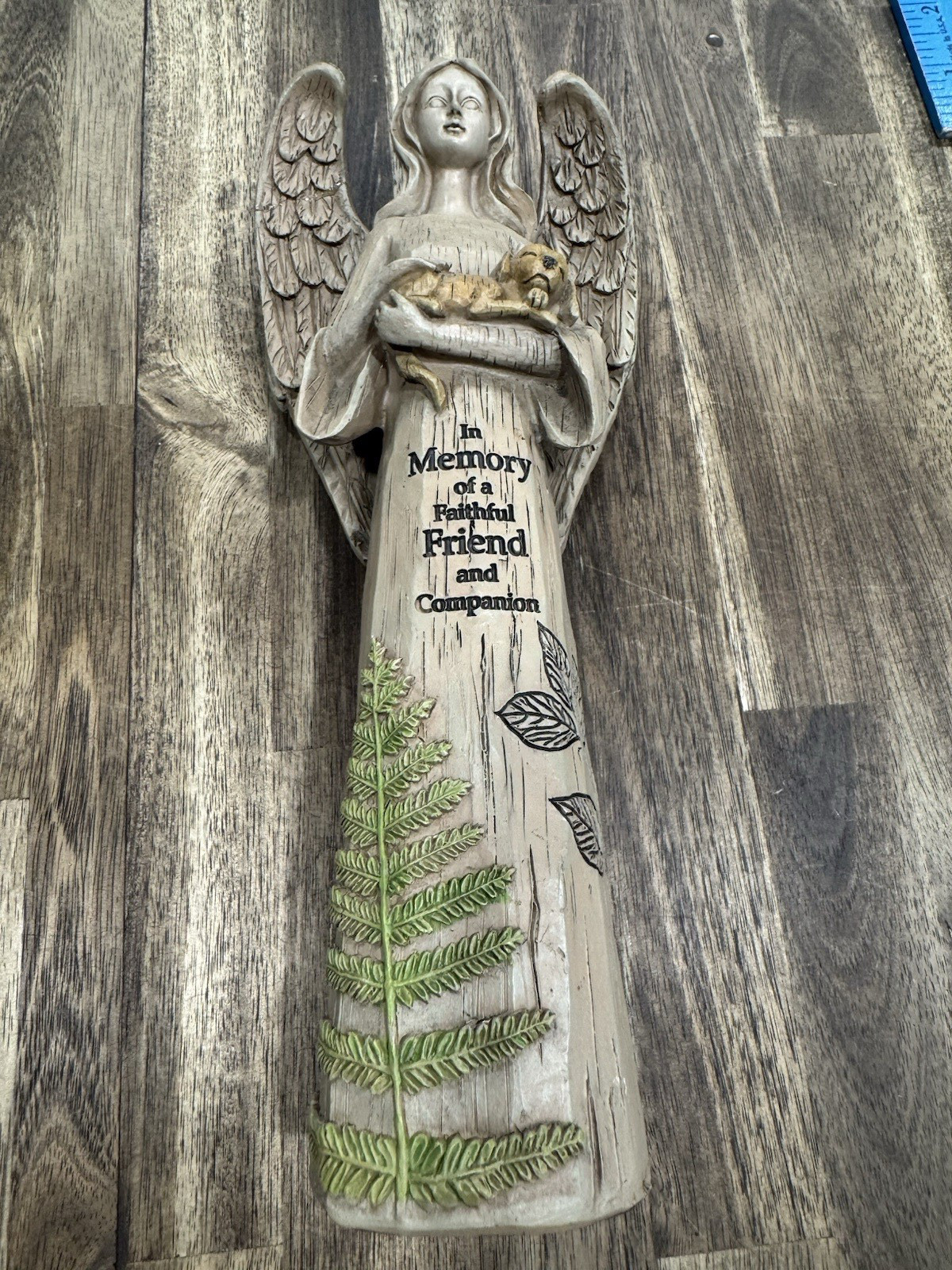 In Memory of a Faithful Friend Dog Memorial Angel Figurine, Pet Loss Gift