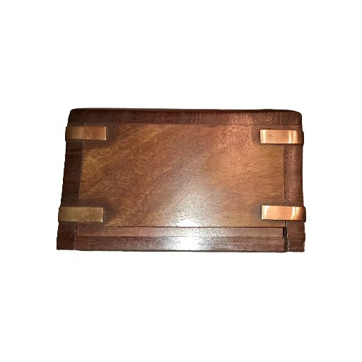 Pet Urns for Small Dog Ashes – Rosewood Handcrafted – Inlaid Brass Paw Prints