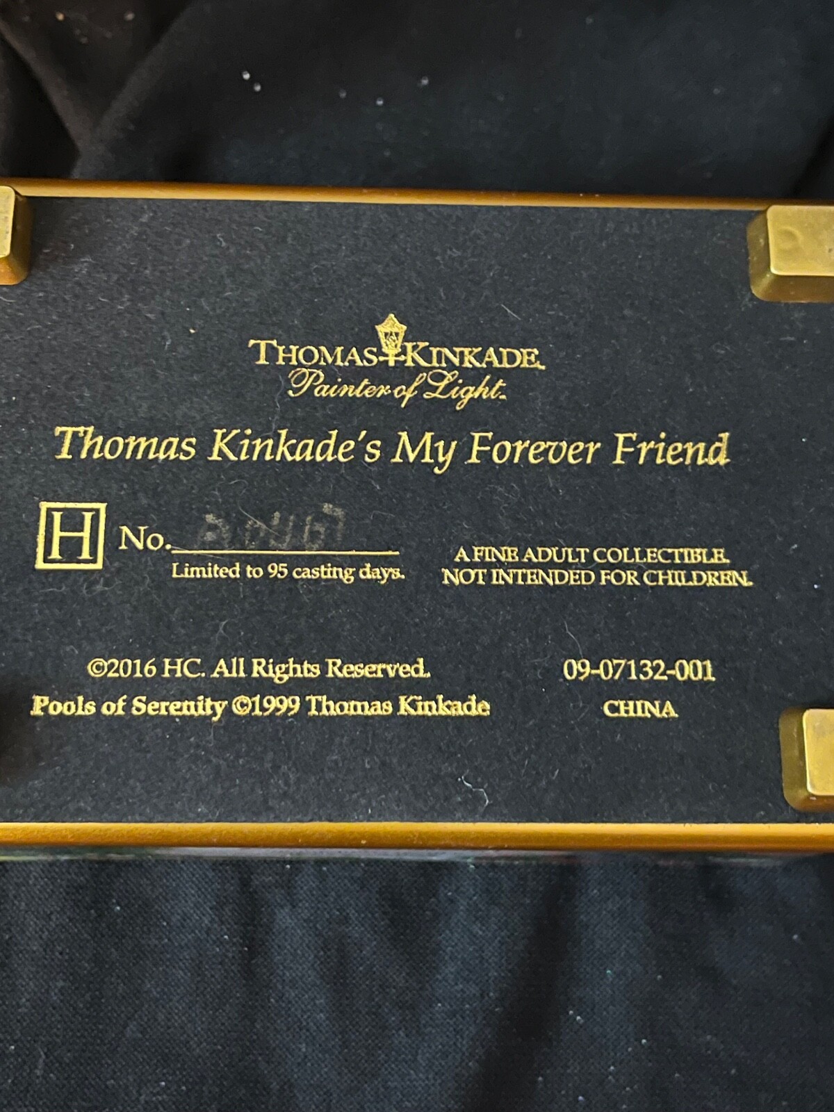 Thomas Kinkade My Forever Friend Cat Remembrance Keepsake Box Gray Cat Wings