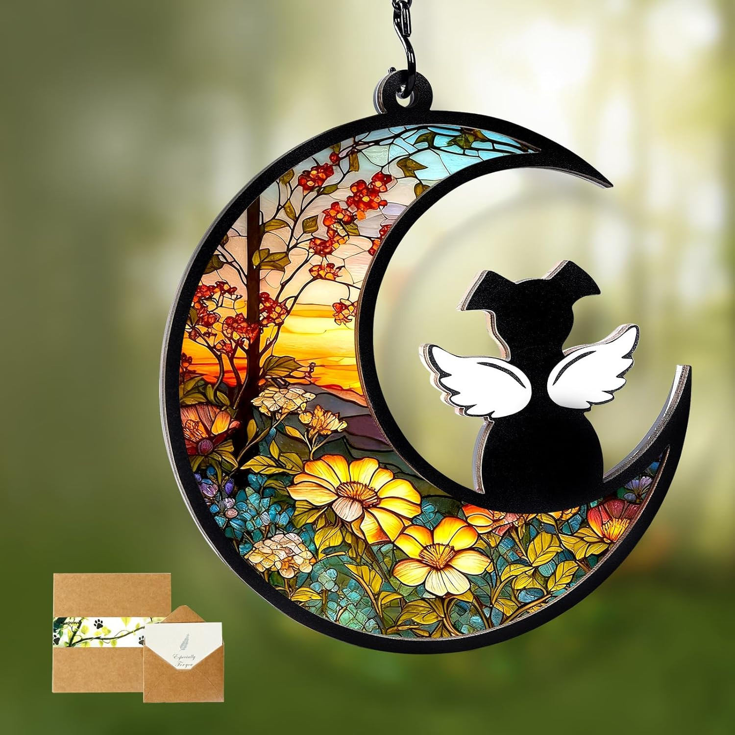 Dog Memorial Suncatcher Sunflower DIY Acrylic Wood Gift Set