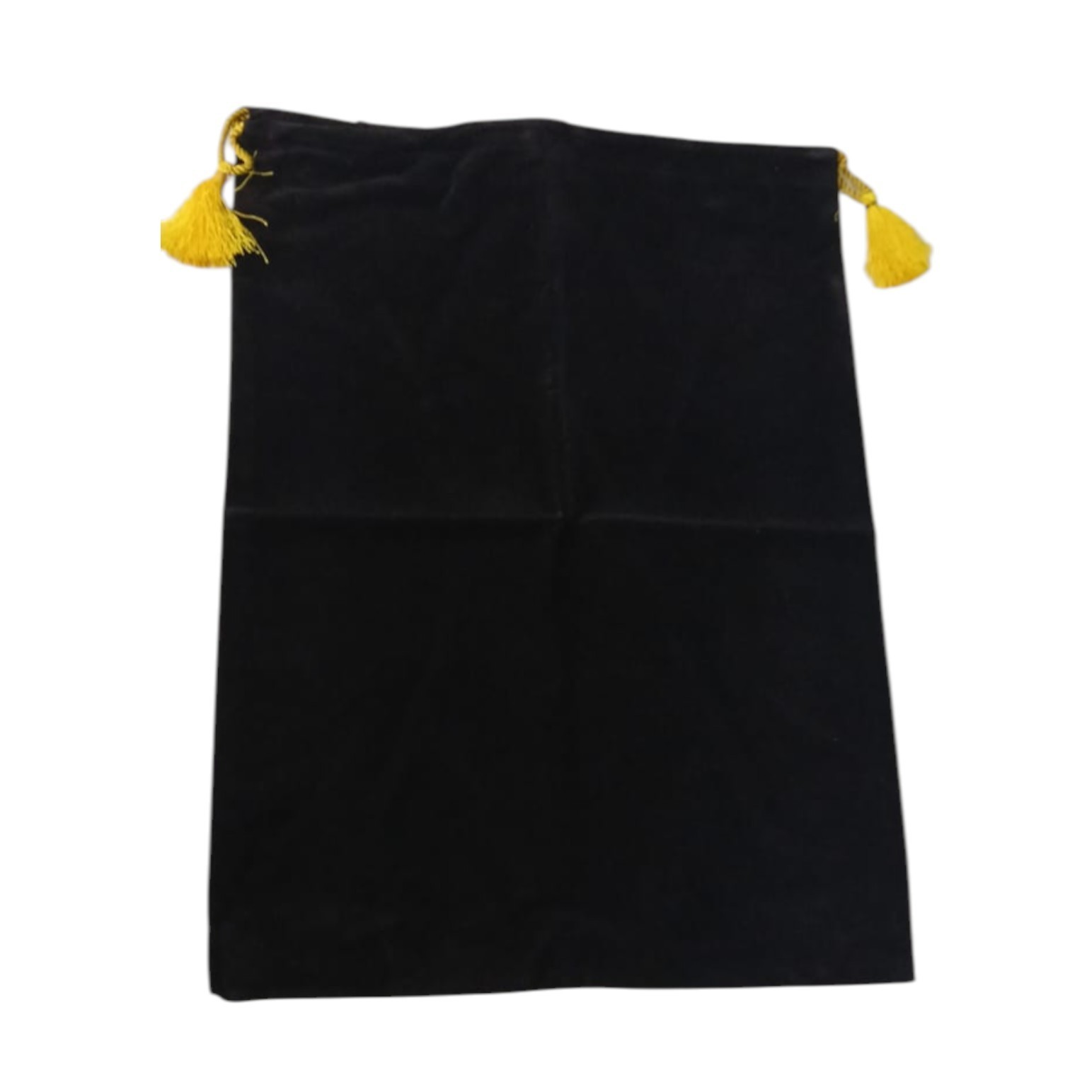 Black Big Drawstring Pouches, Velvet Cloth Jewelry Bags, 16X12 Inch, 20 Pieces