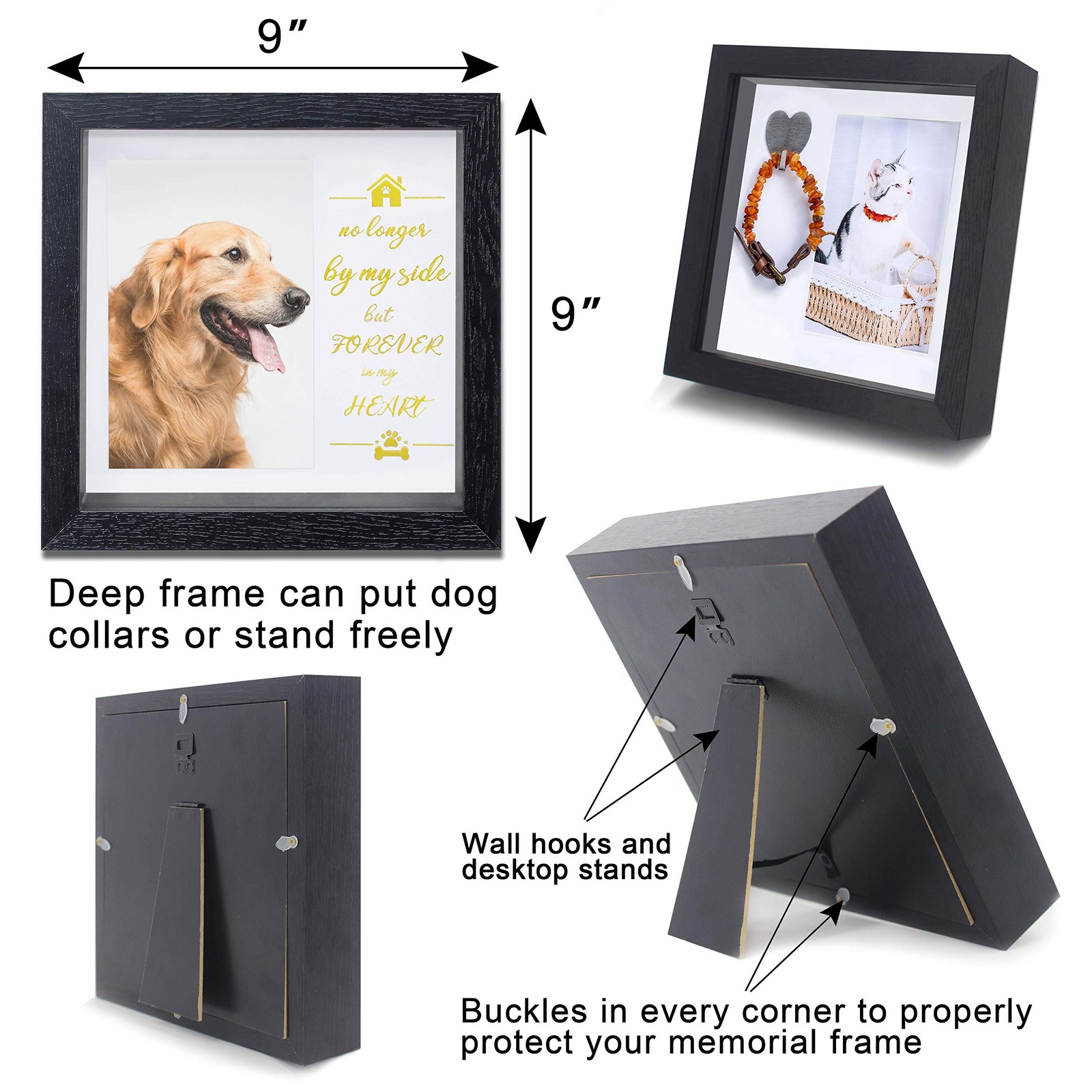 Pet Picture Frame Memorial – Dog Memorial Sentiment Frame for Loss of Dog Gif…