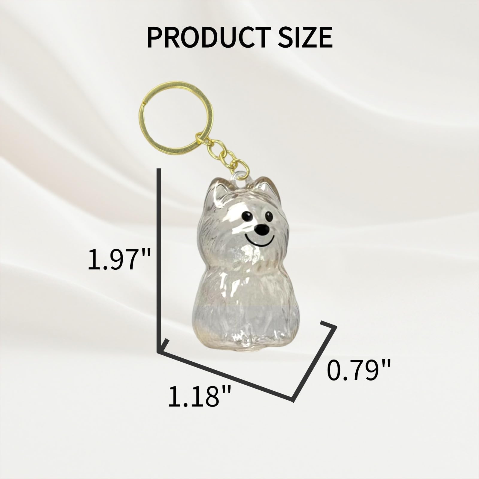 4 Pack Dog Hair Keychain | Set for pet Keepsake Bottle to Preserve Fur | Mem…