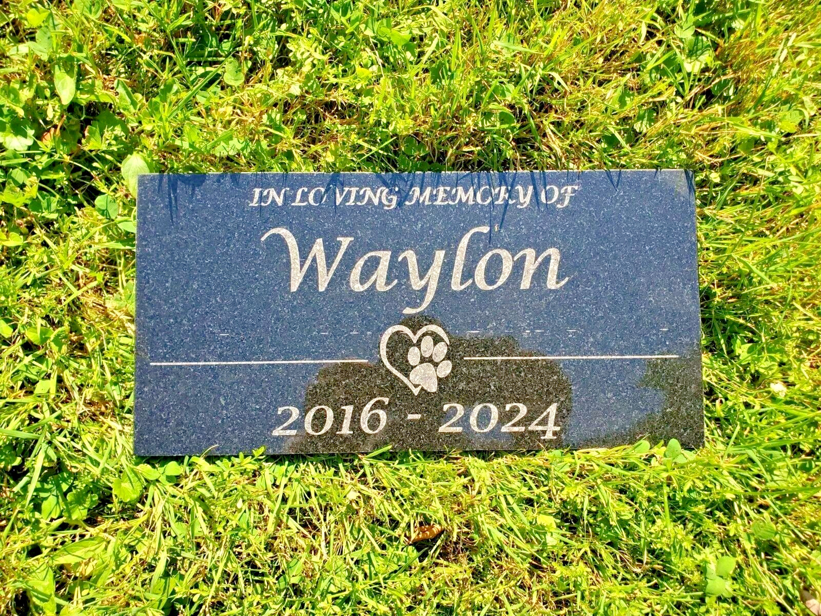 6×12 Pet Memorial Grave Stone Marker Plaque Headstone Cat Dog Loved One Gift t7