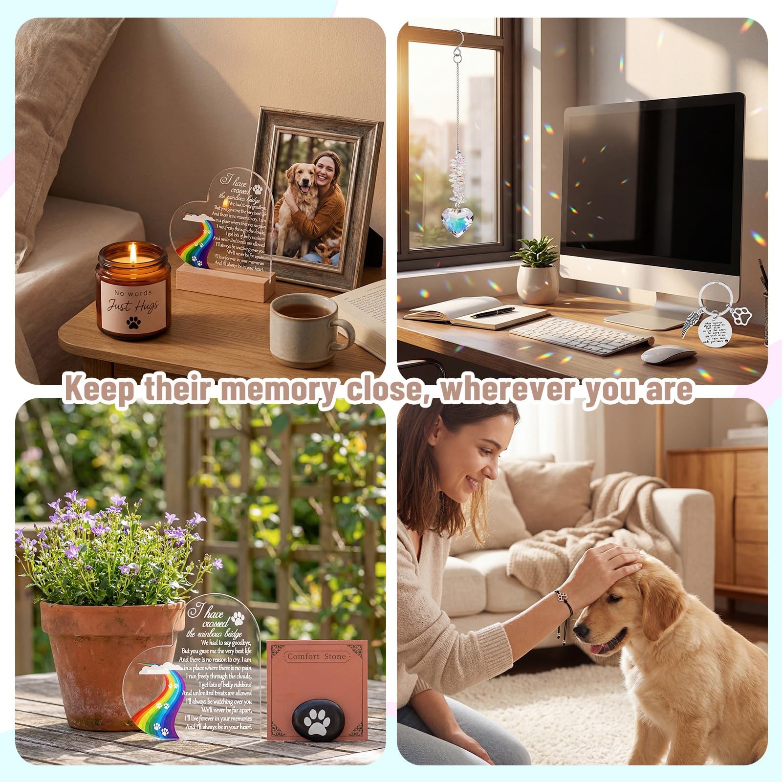Defresit Dog Memorial Sympathy Gift
