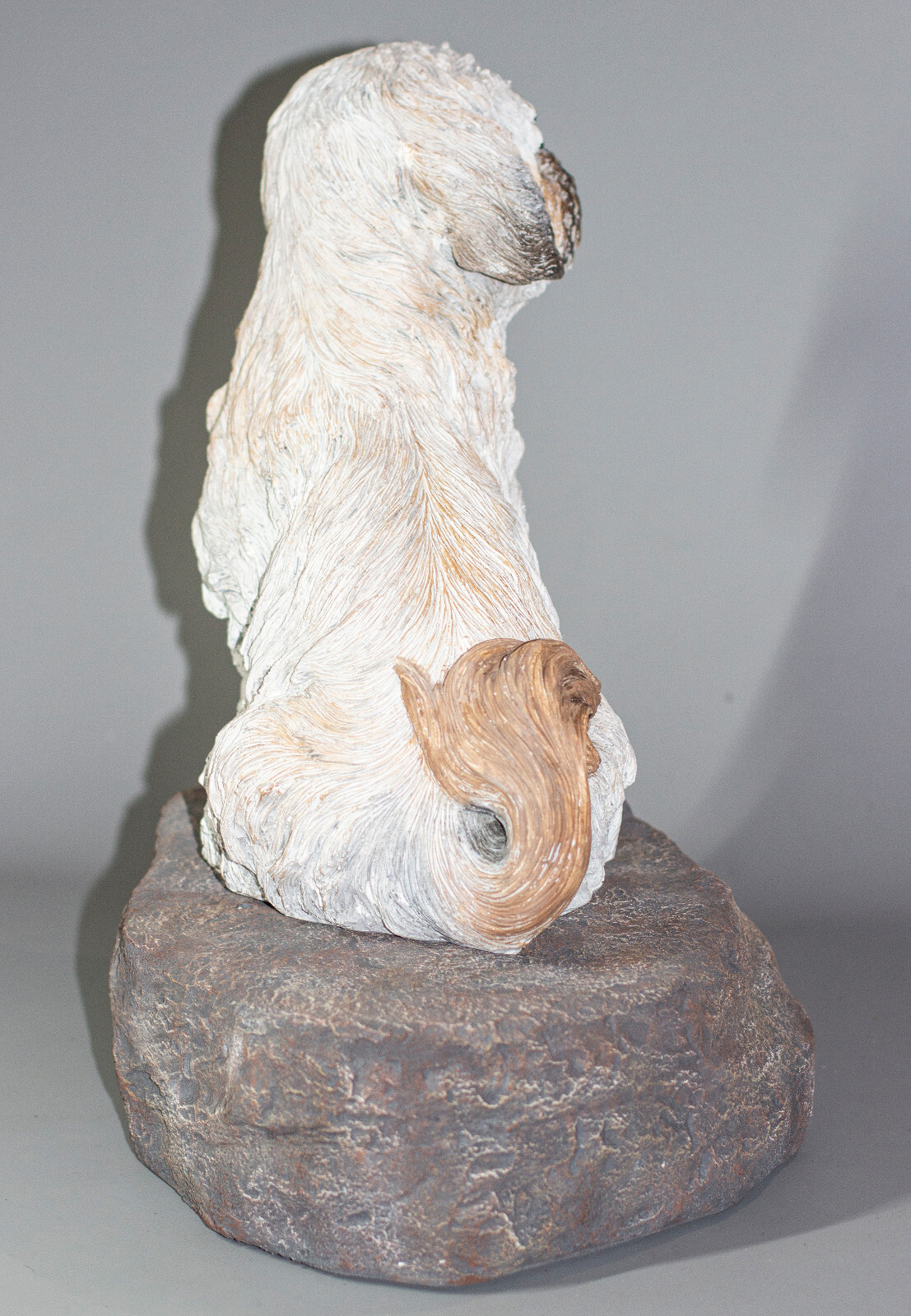 Unique Pet Memorial Tombstone Marker Shih Tzu Cremation Urn Dog Loss Grave Decor