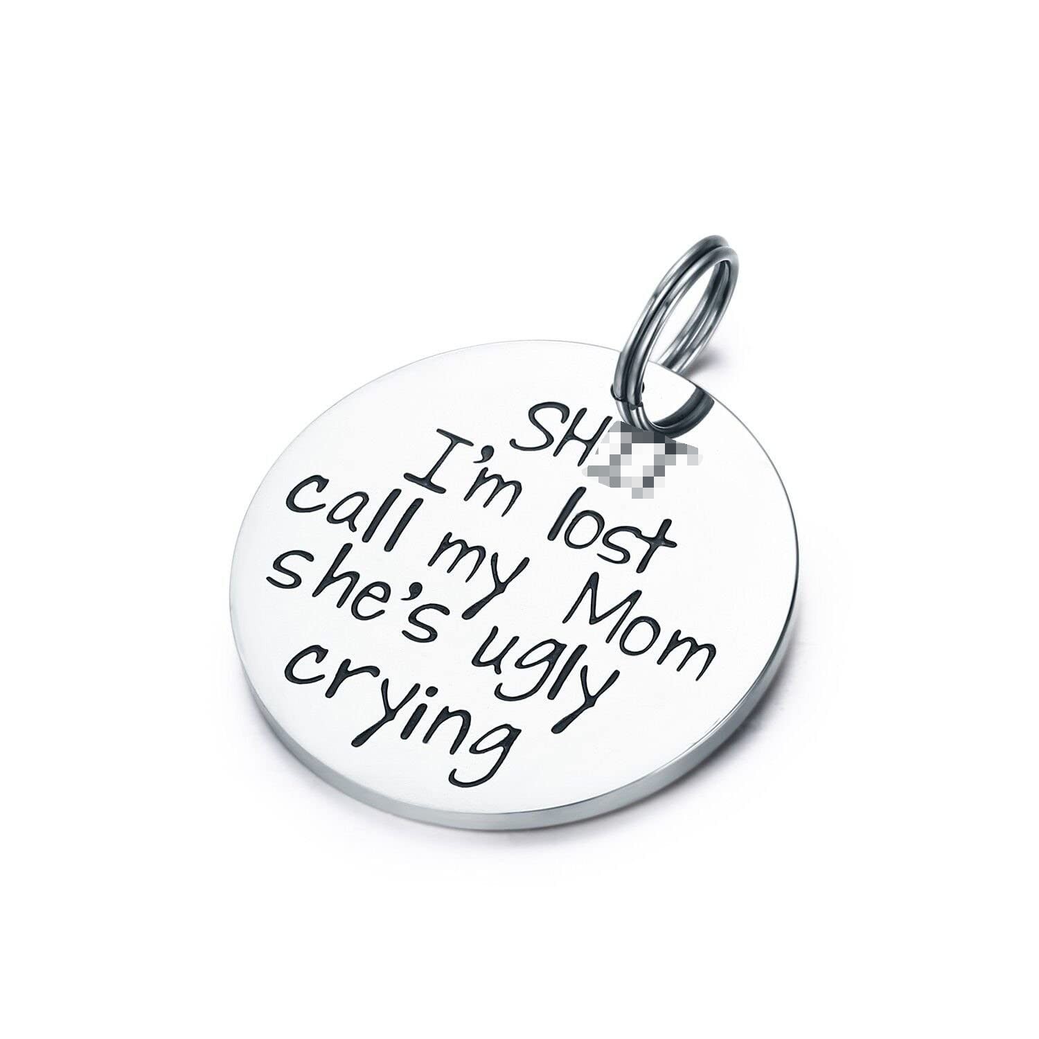 Funny Pet Tag Puppy Pet ID Tags for Cats Owner or Dog Lover Stainless Steel D…