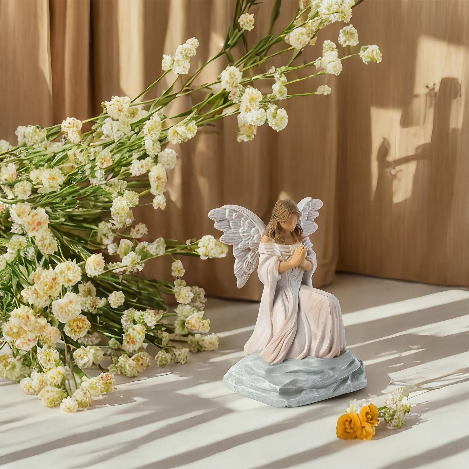 Guardian Angel Statue with Praying Hands – Sympathy, Remembrance, Healing, an…