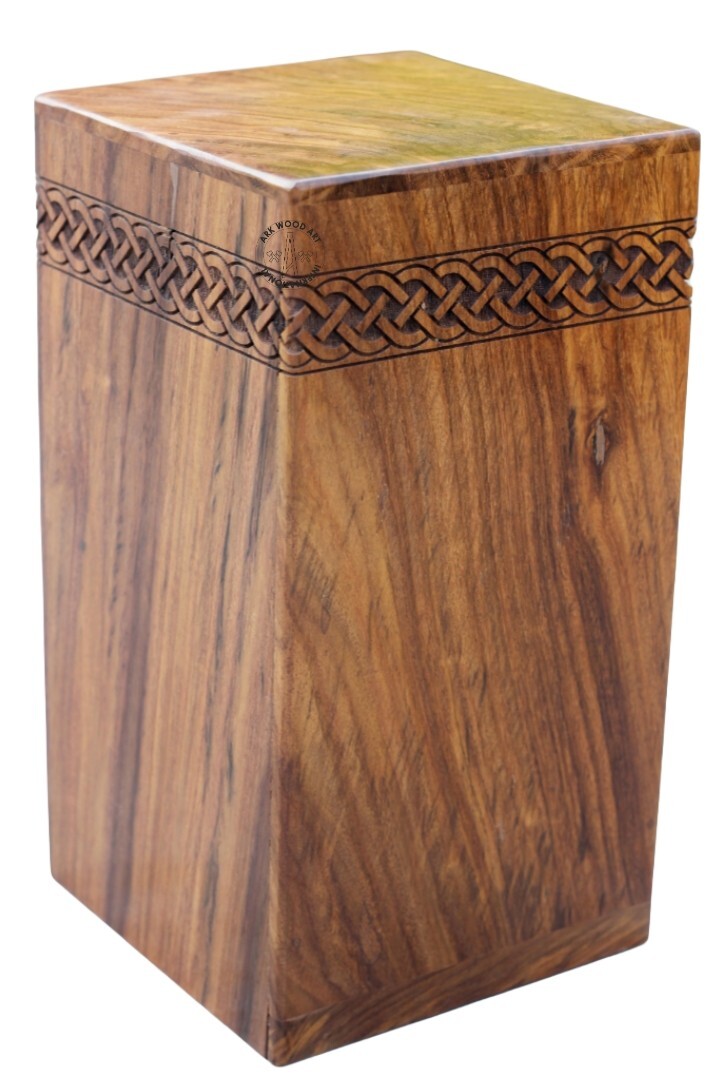 Casino Playing Card with Rolling Dice Wooden Urns box for Human Ash Male female