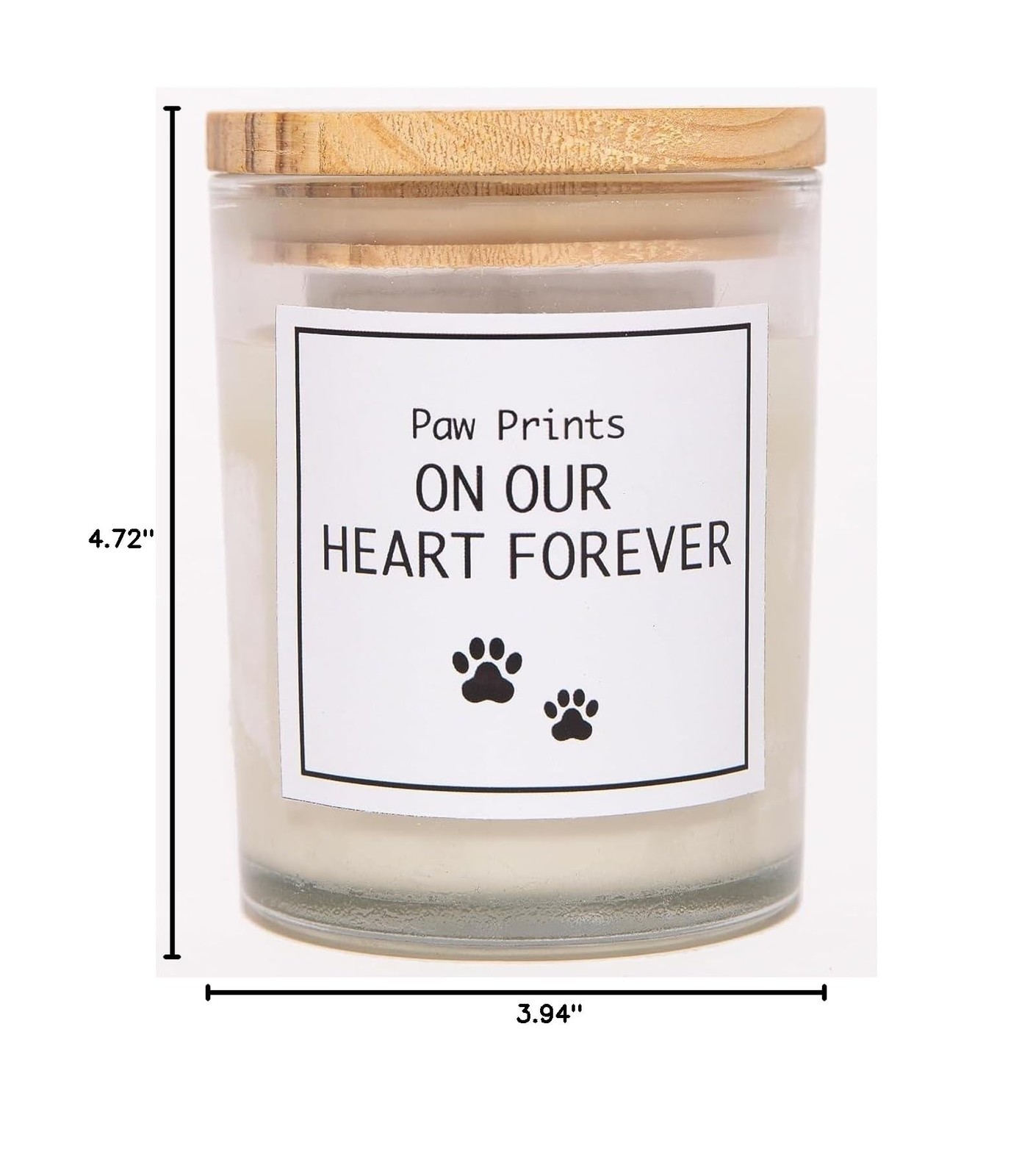 Paw Prints on Our Heart Forever Candle – Dog Memorial Gifts for Loss of Dog, …