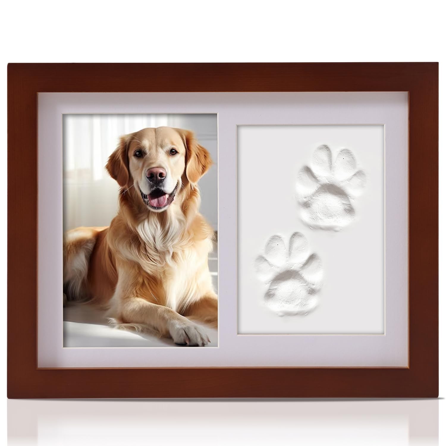 Personalized Pet Memorial Frame for Dogs and Cats,Pet Paw Print Custom Photo …