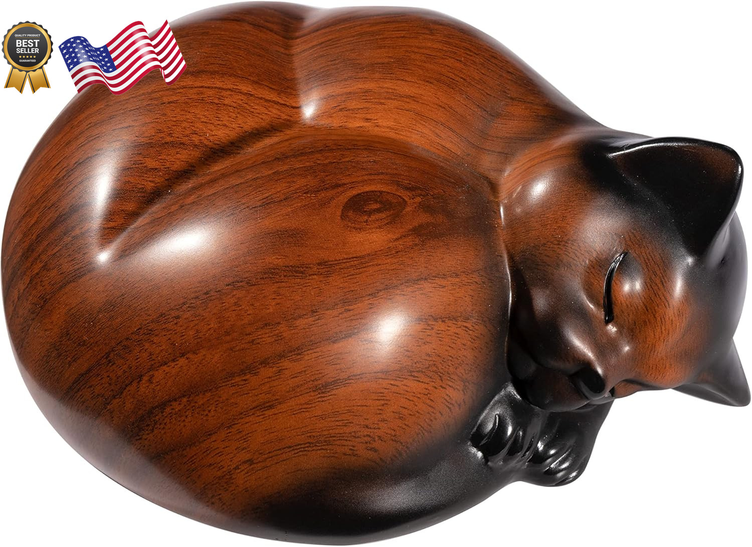 Sleeping Cat Resin Urn for Ashes Pet Cremation Urn for Small Animals FREE SHIP
