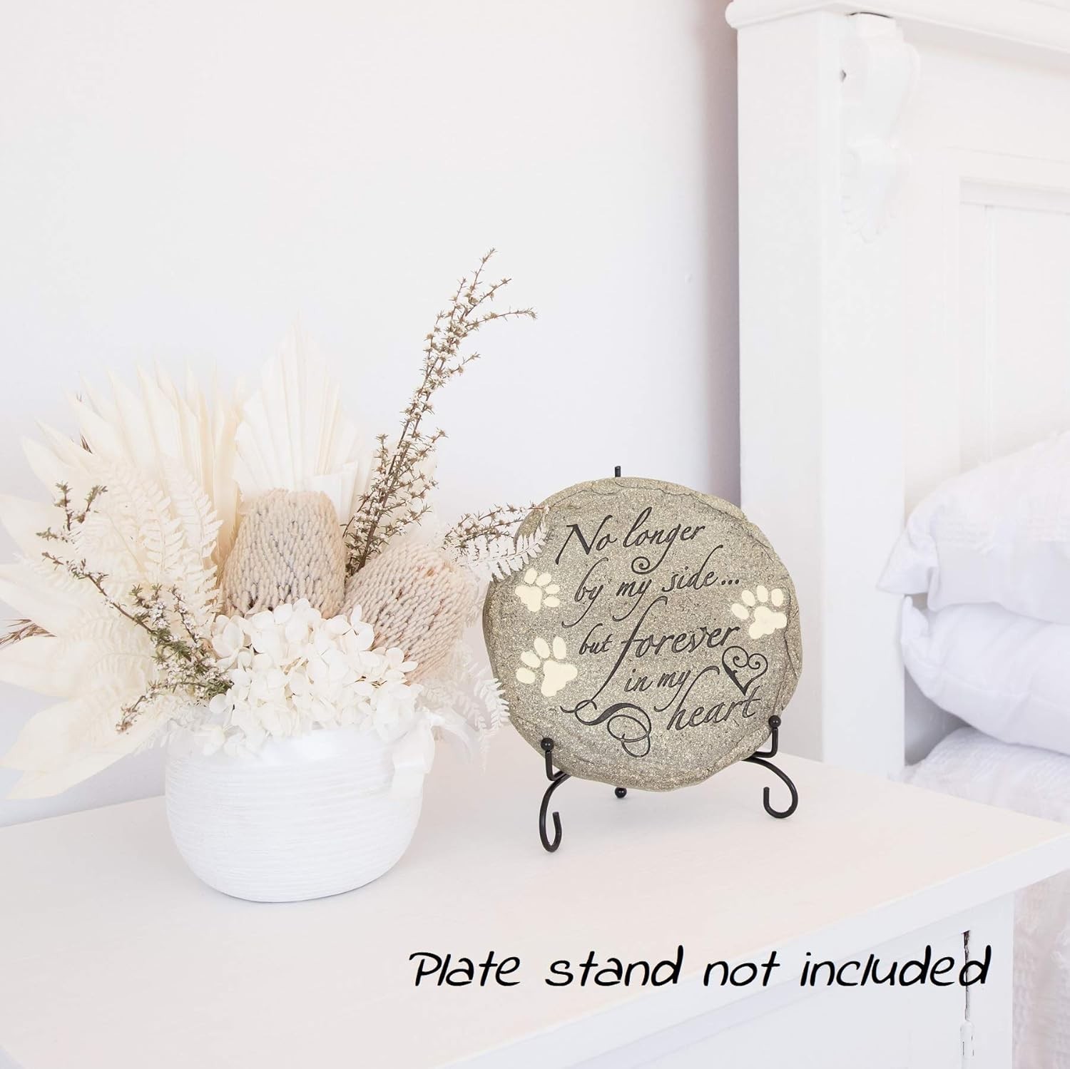 Pet Memorial Stone Waterproof Garden Grave Marker for Cat Dog Loss