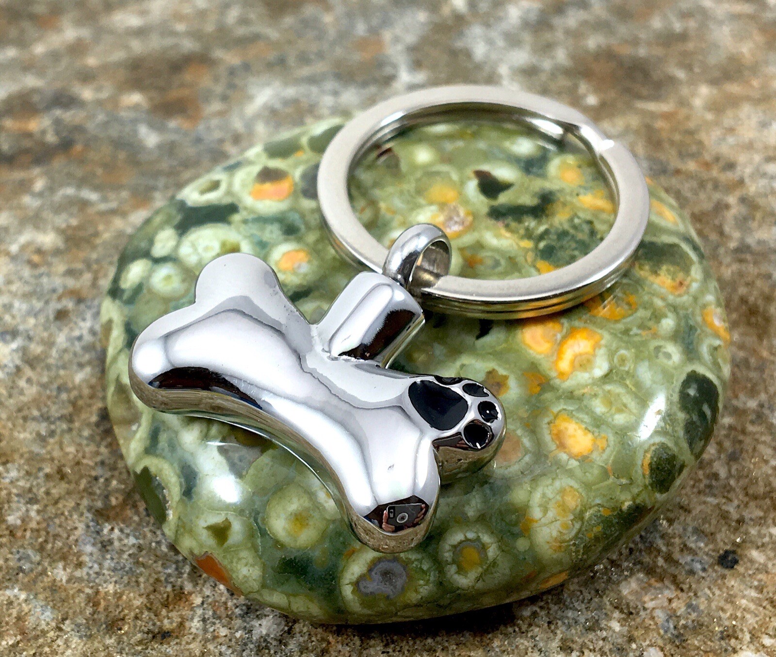 Dog Bone Paw Print Cremation Necklace Mens Unisex Urn Jewelry Pendant for Ashes