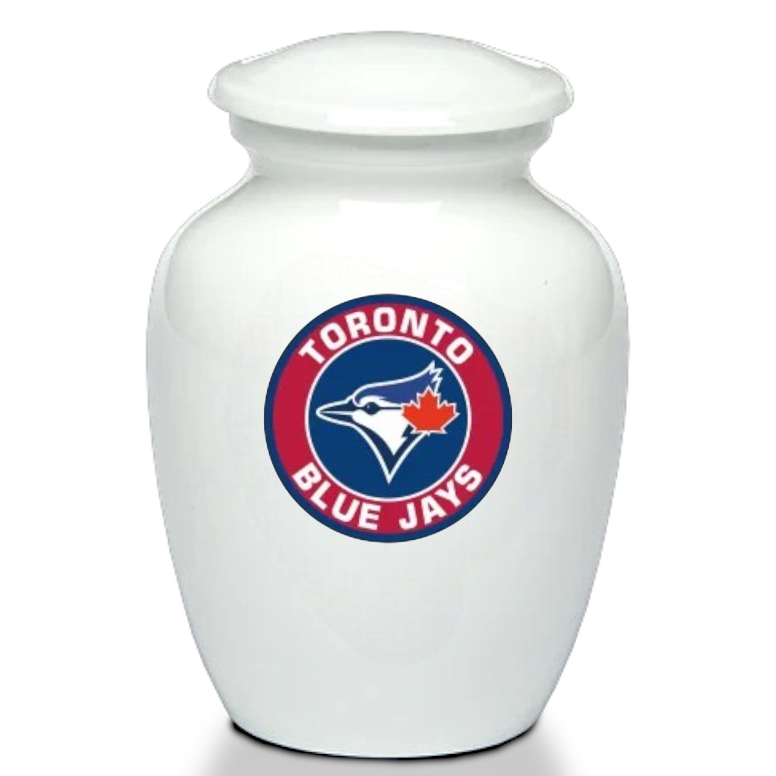 Toronto Blue Jays Baseball Style Cremation Urn Adult Ashes Metal Urns (8 Inch)