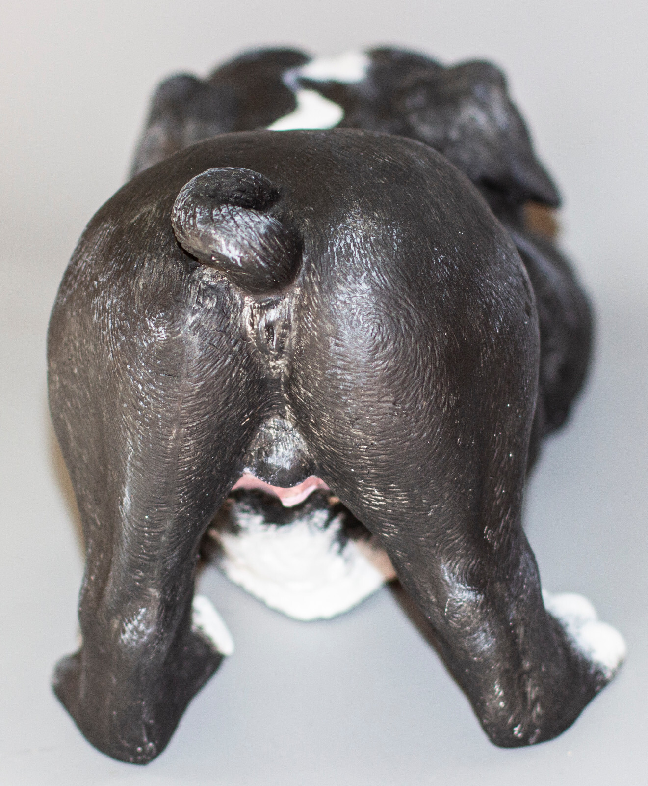 Cremation Urn English Bulldog Pet Memorial Statue Grave Decor Funeral Figurine