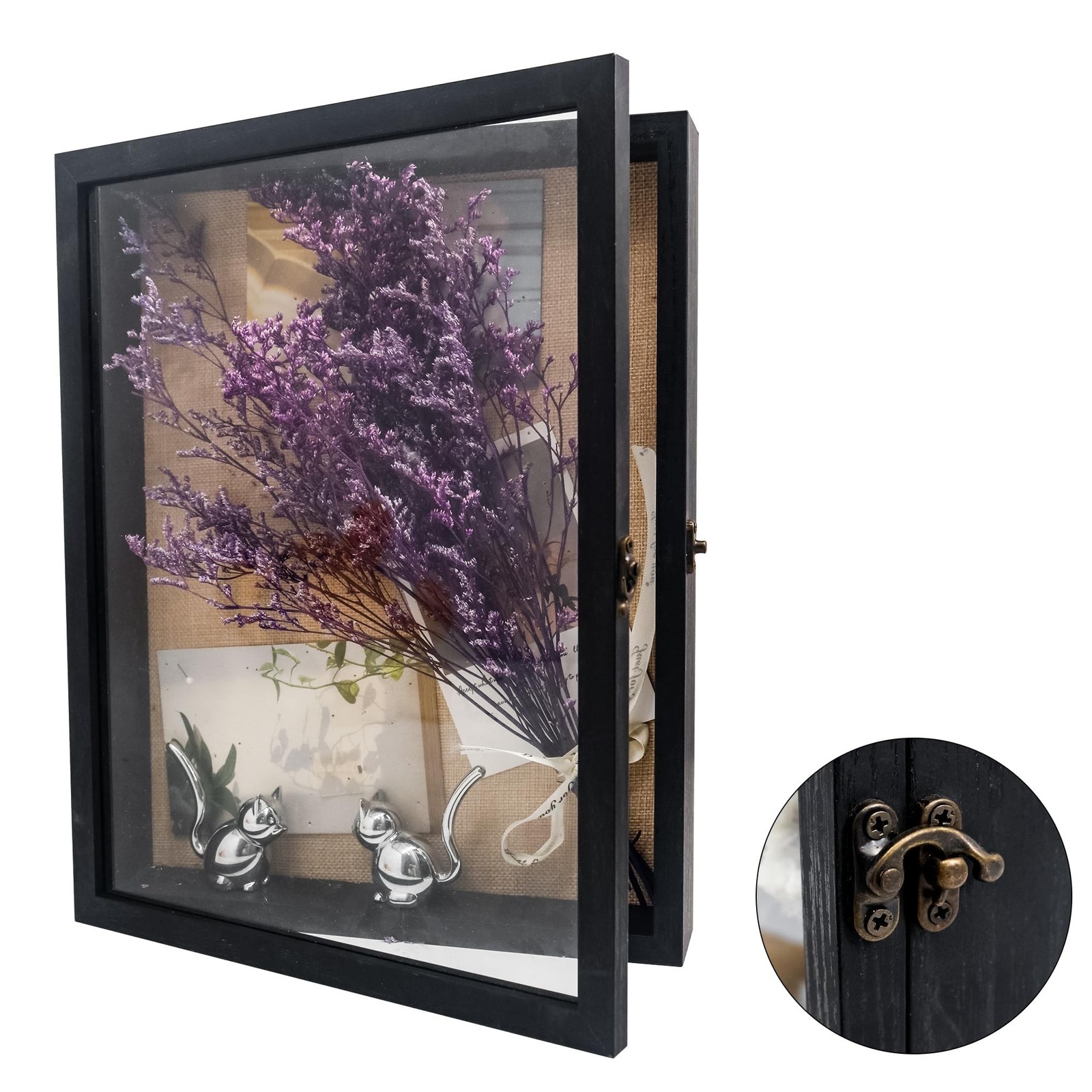 Pet Memorial Shadow Box 11×14, Pet Memorial Dispaly Case Picture Frame Dogs a…