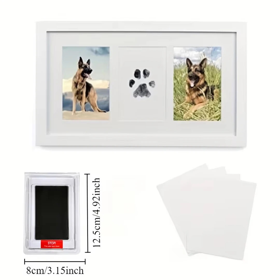 Pet Paw Print Pad for Cats Dogs Quick Dry Black Ink Safe Easy Clean Memory Keeps