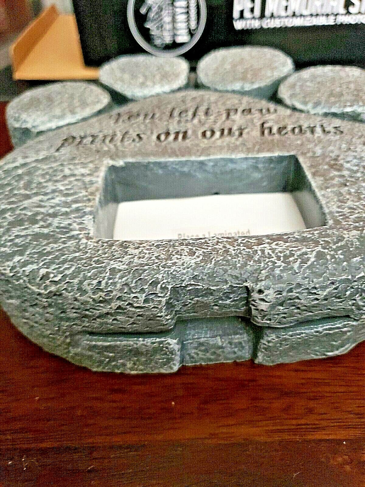 Barnyard Designs You Left Paw Prints On Our Hearts Paw Print Memorial Stone A8