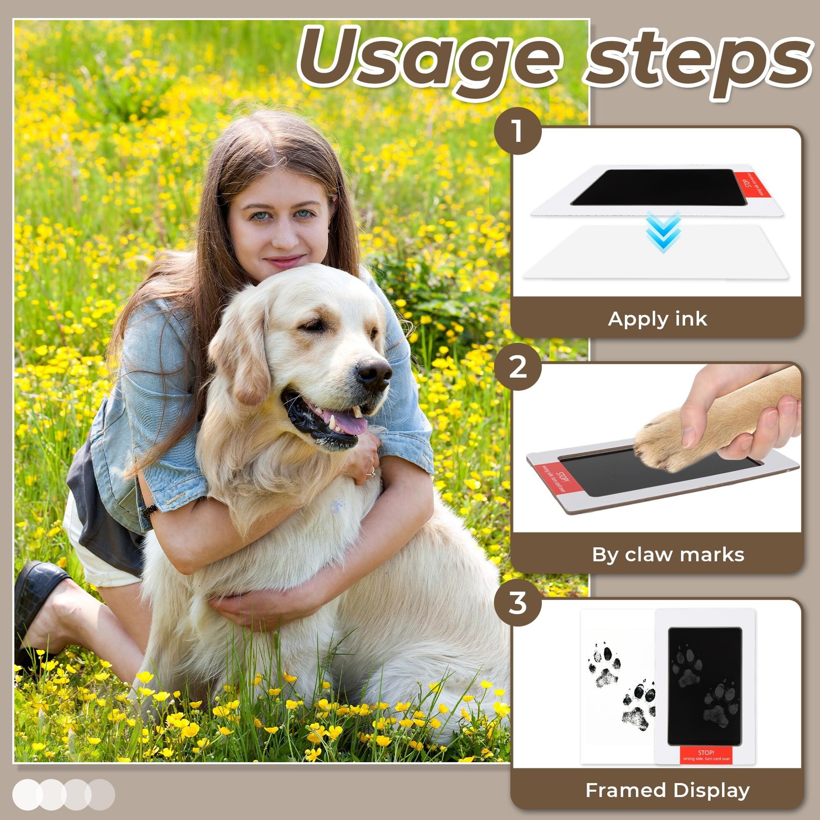 Znysuyii Pet Memorial Gifts For Loss Of Dog Cat Rotating Wooden 4X6 Picture