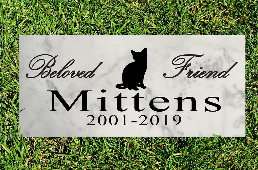 Personalized Cat Memorial Custom Pet Memorial Stone Beloved Friend Select A Cat