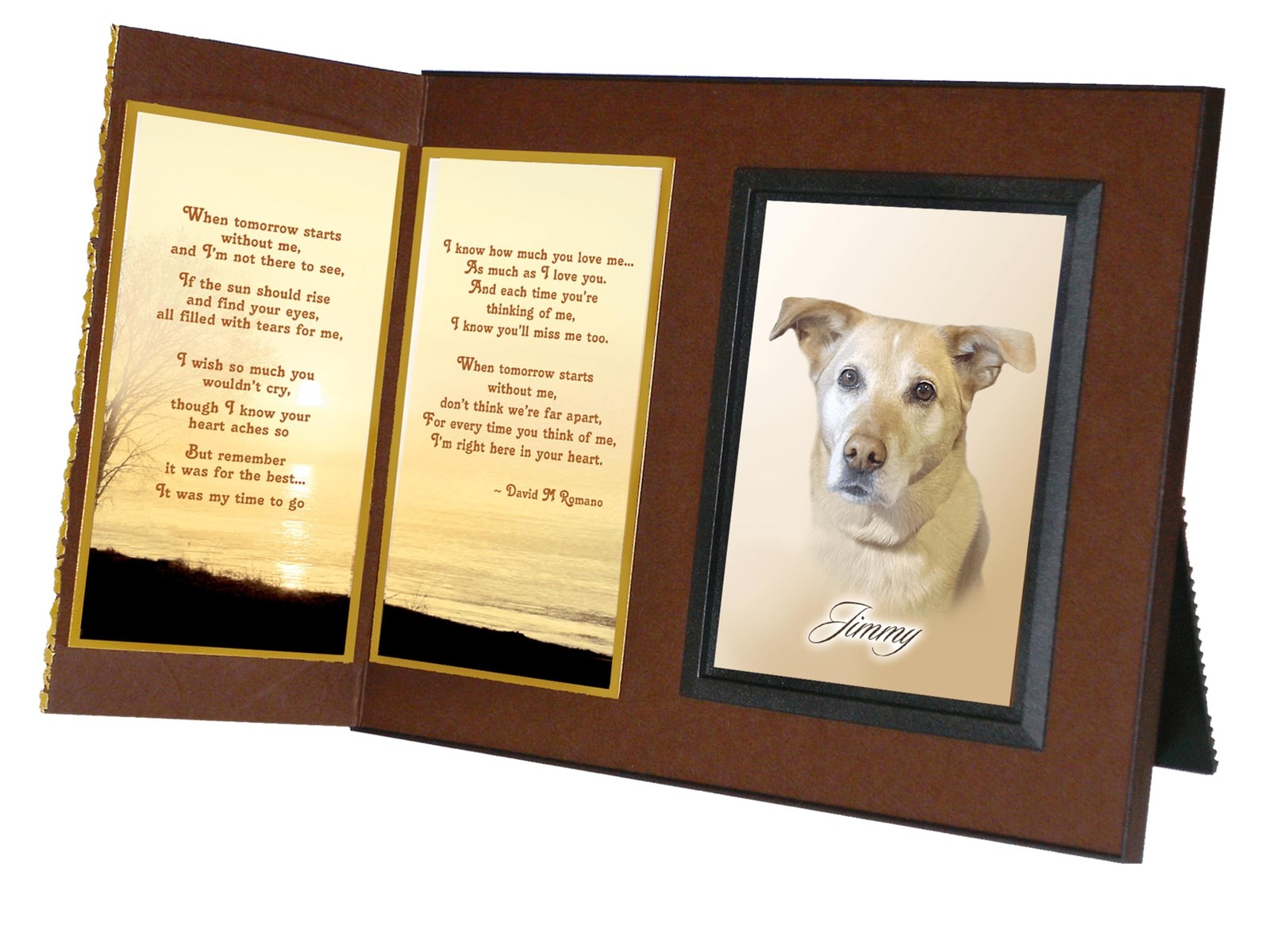 When Tomorrow Starts Without Me Pet Memorial Gifts for Dogs, Handcrafted Pict…