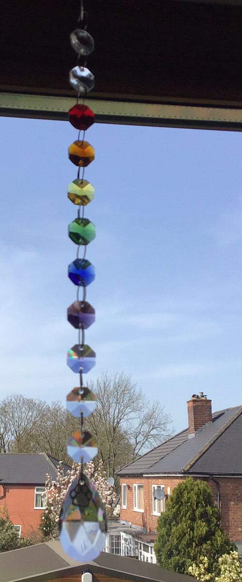 Pet Memorial Loss Sun Catcher In Memory Rainbow 🌈Bridge Poem Friend Gift